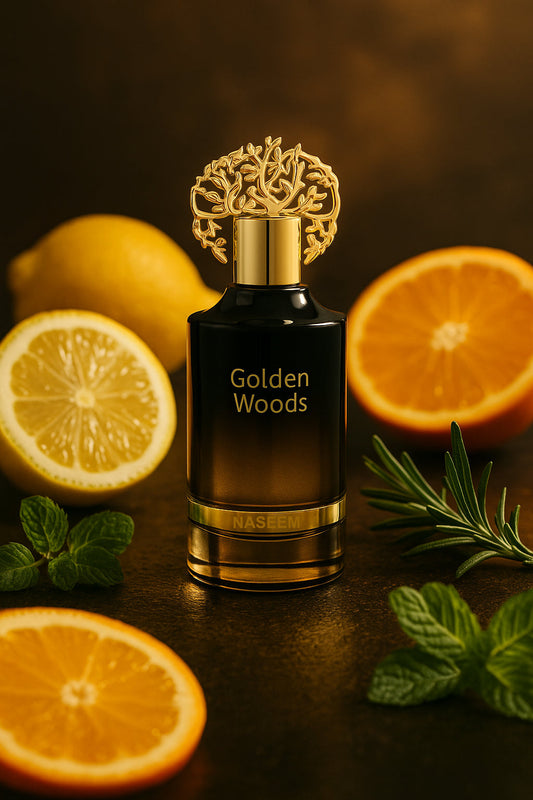 Naseem - Golden Woods Aqua Perfume 55ml Unisex - Alcohol Free