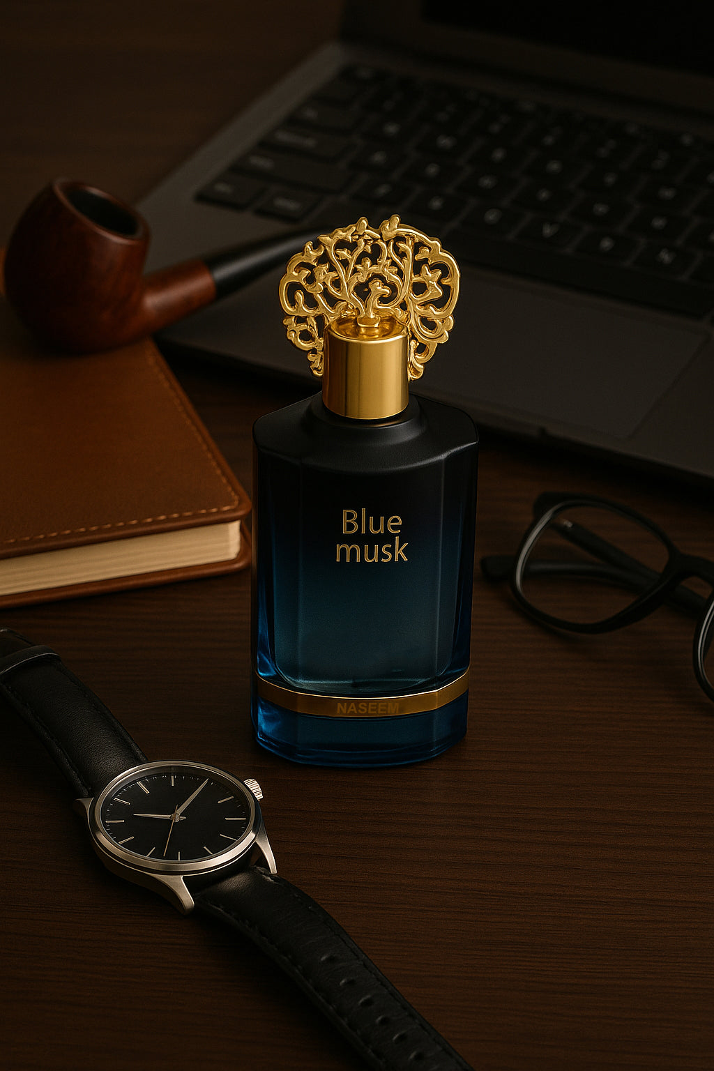 Naseem - Blue Musk Aqua Perfume 55ml For Men - Alcohol Free