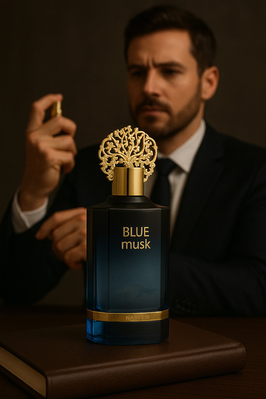 Naseem - Blue Musk Aqua Perfume 55ml For Men - Alcohol Free