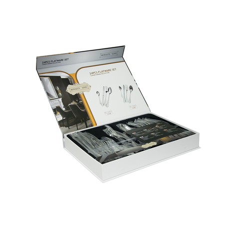 Royalty line 24 Piece Stainless Steel Cutlery Set - Silver (24s1)