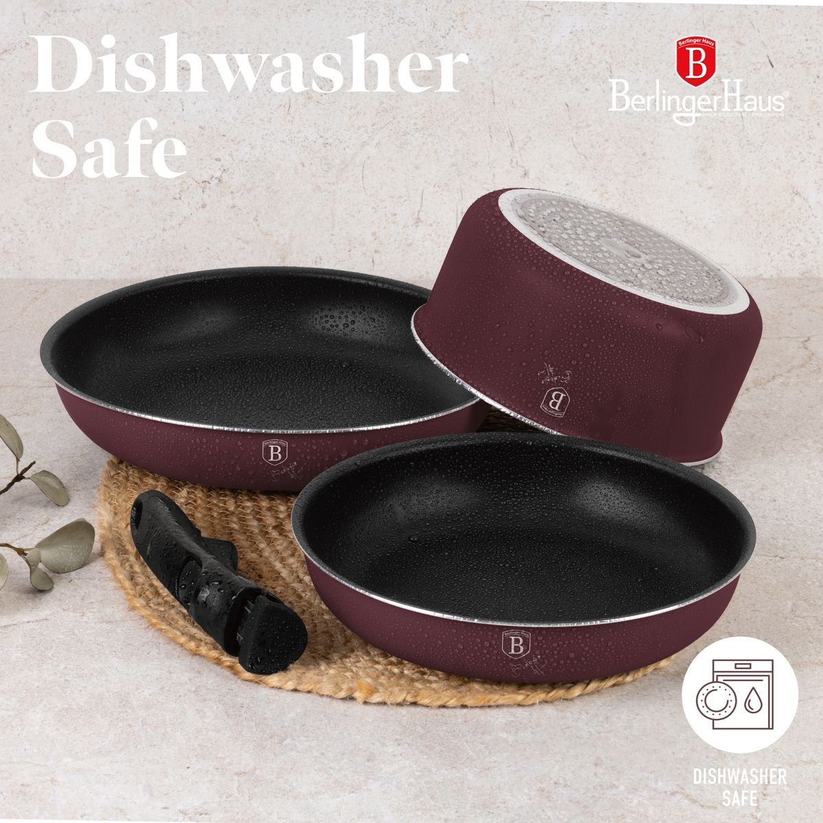 Berlinger Haus 10-Piece Titan Pro Non Stick Coating Oven Safe Cookware Set - Leonardo