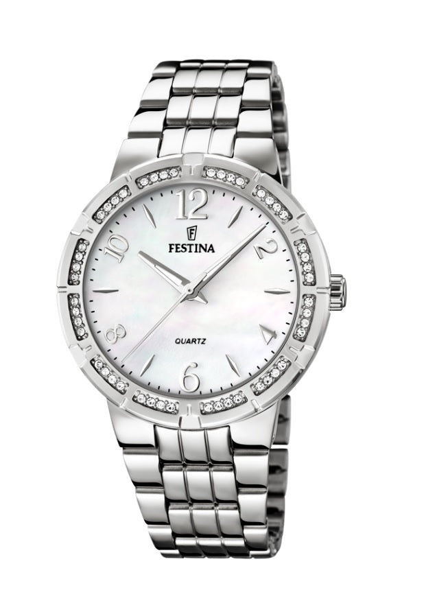 Festina Boyfriend Collection Analogue Ladies Wrist Watch - Silver F16703-1