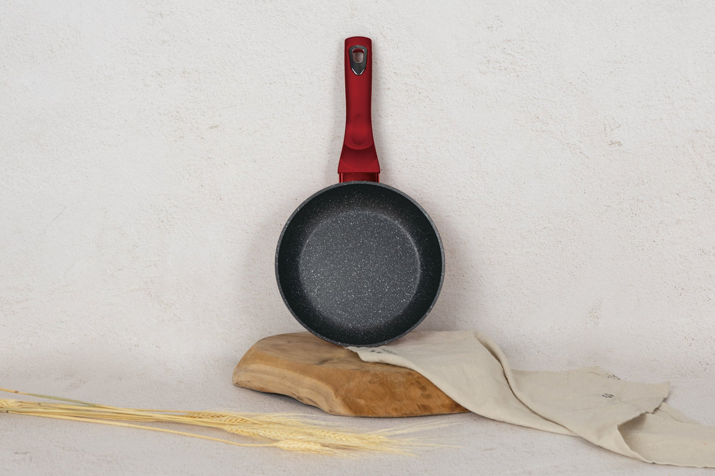 Berlinger Haus 20cm Non-Stick Marble Coating Fry Pan - Burgundy Metallic Line