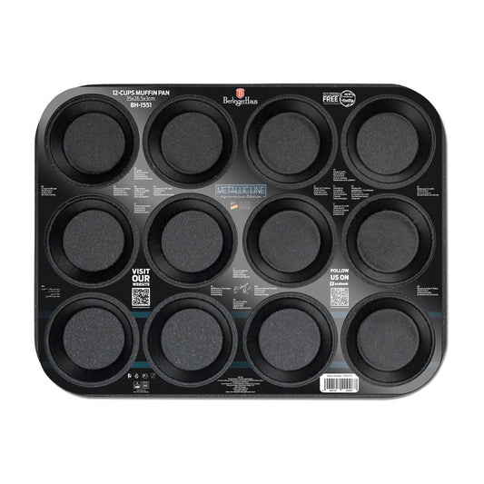Berlinger Haus 12-Cup Titanium Coating Muffin Pan - Aquamarine Edition
