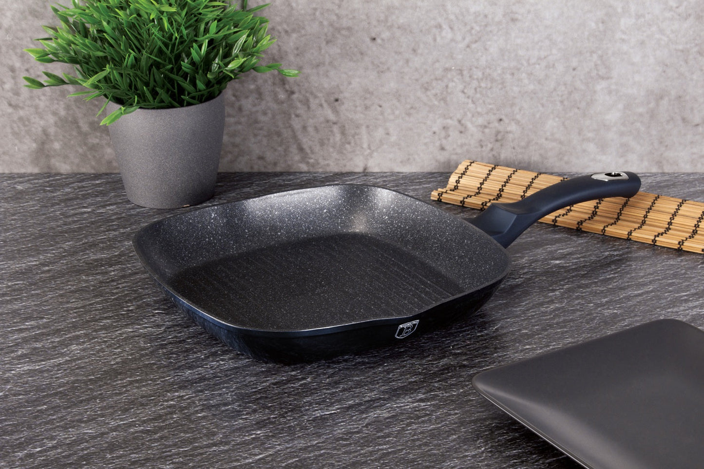 Berlinger Haus 28cm Marble Coating Grill Pan - Aquamarine Edition