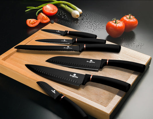 Berlinger Haus 6-Piece Knife Set - Black Rose