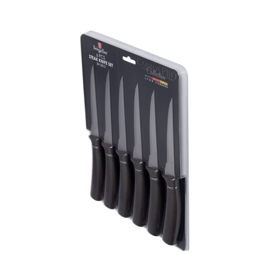 Berlinger Haus 6-Piece Steak Knife Set – Carbon Pro