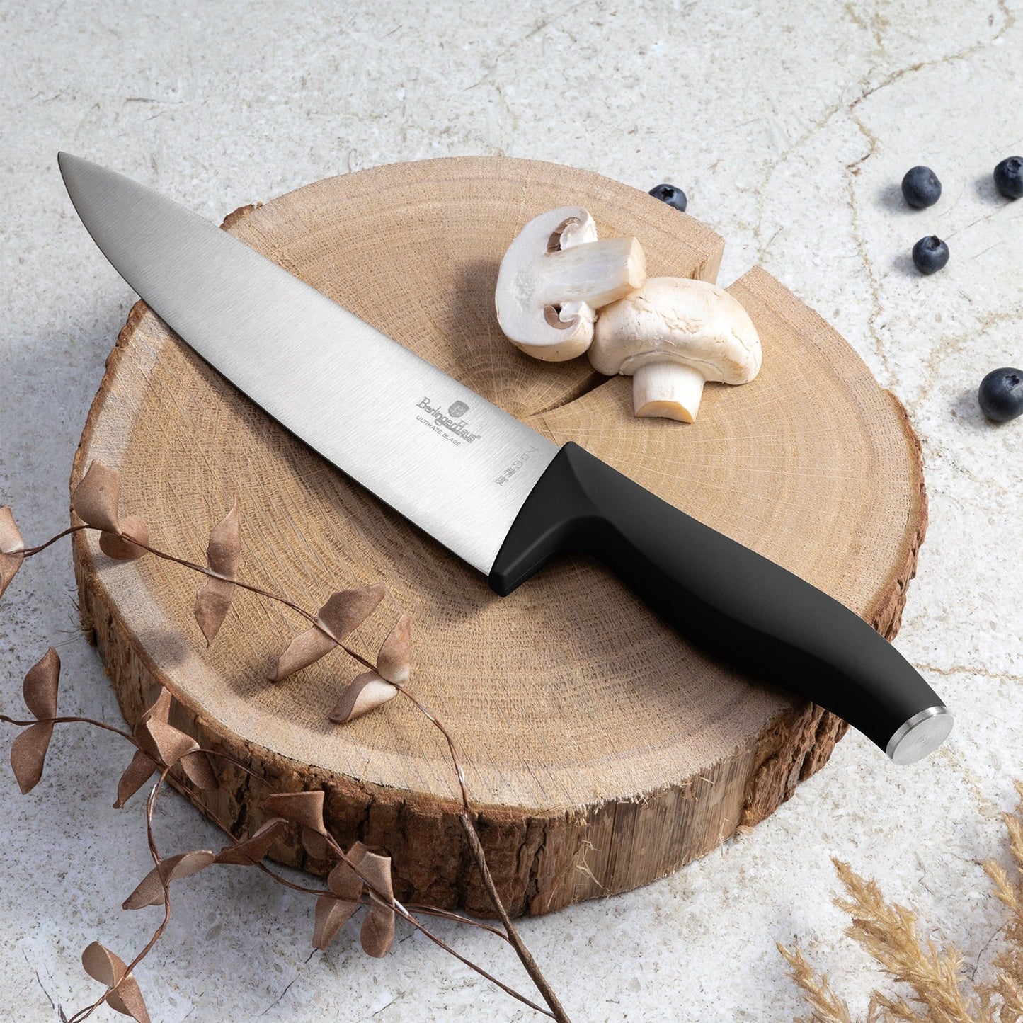 Berlinger Haus 20cm Chef Knife , Black Silver