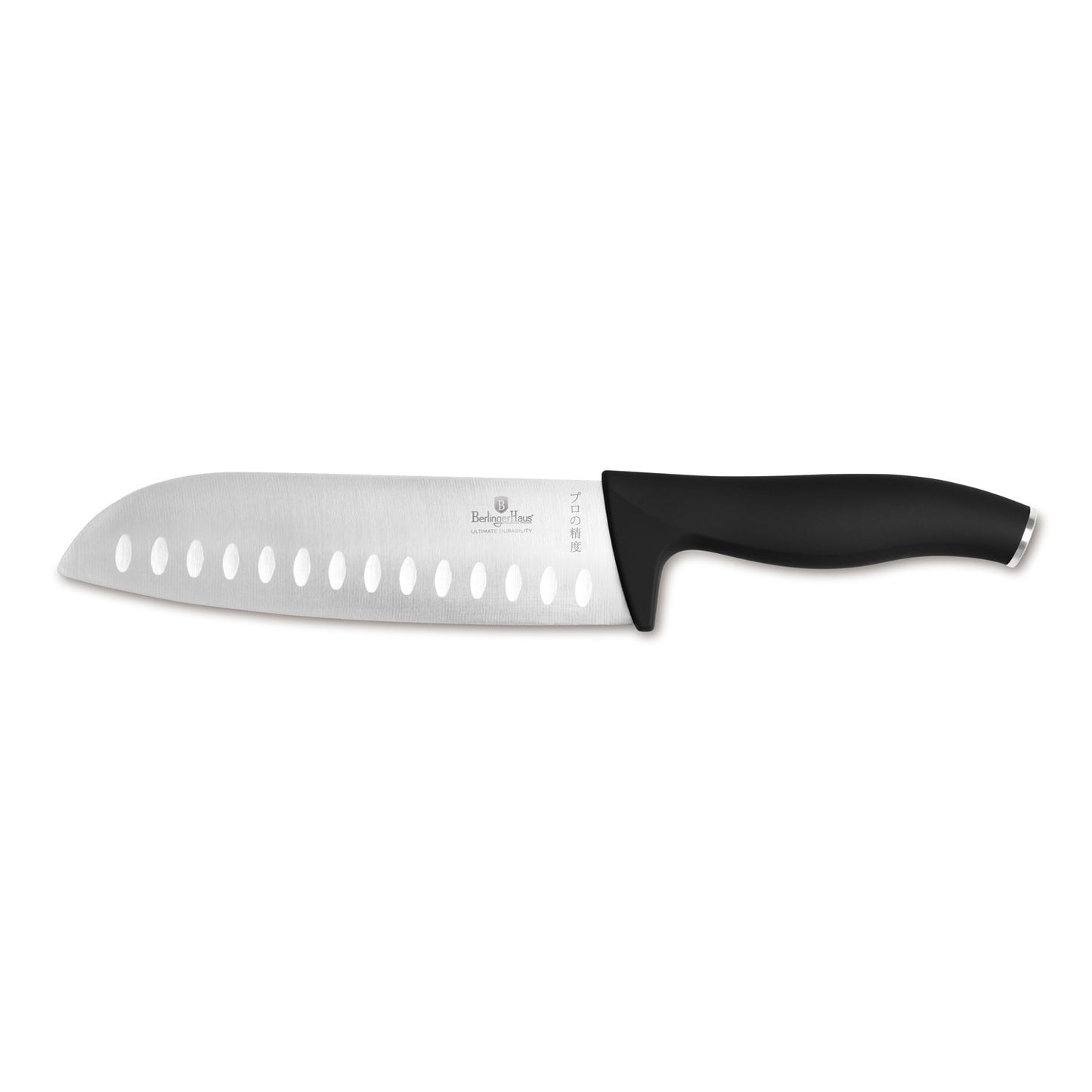 Berlinger Haus 17.5cm Santoku Knife - Black Silver