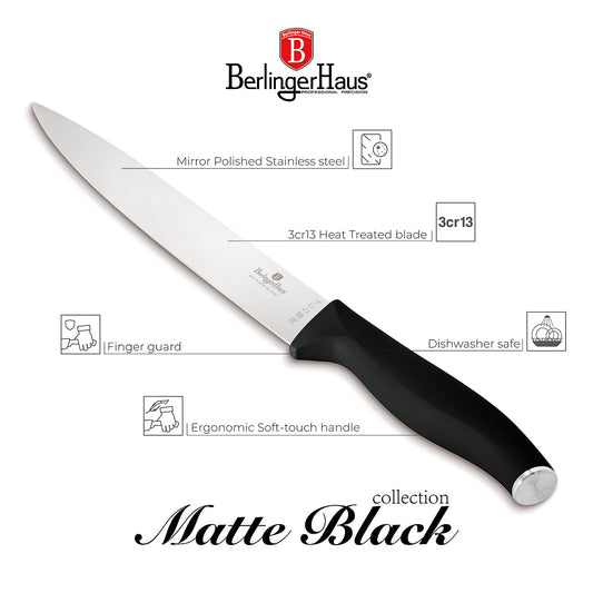Berlinger Haus 20cm Slicer Knife , Black Silver