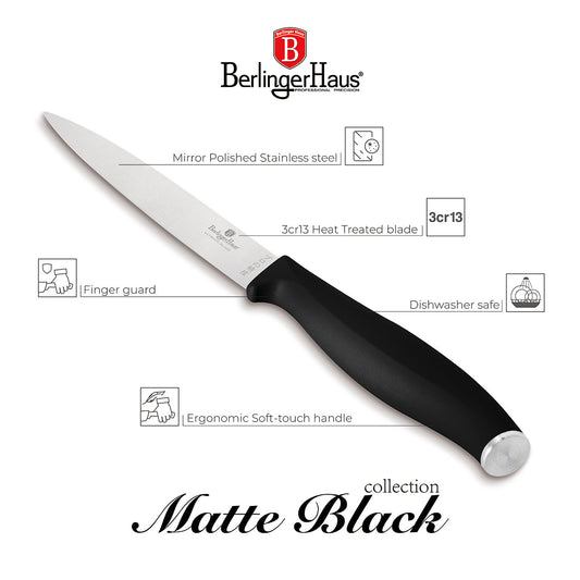 Berlinger Haus 12.5cm Utility Knife – Black-Silver
