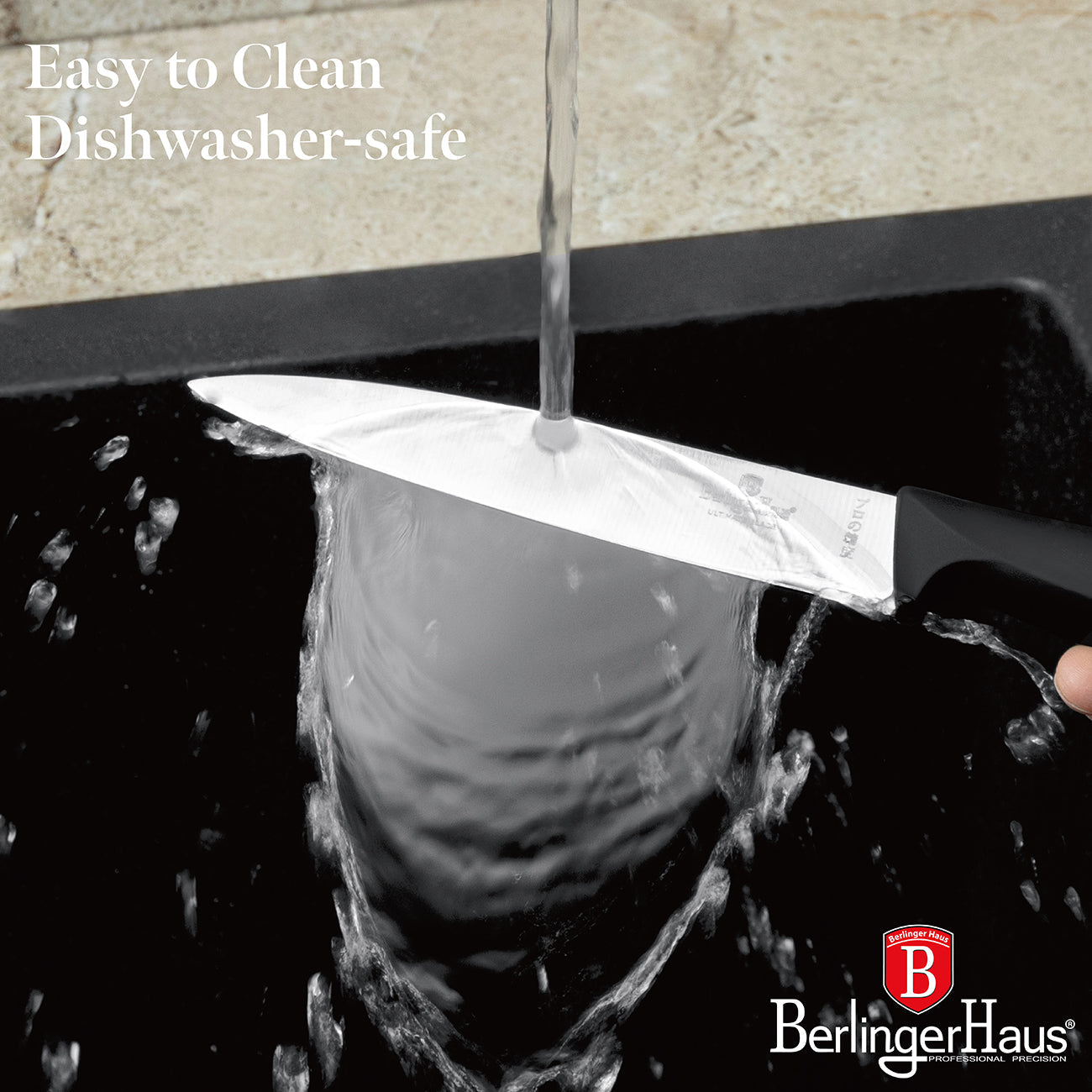 Berlinger Haus 12.5cm Utility Knife – Black-Silver