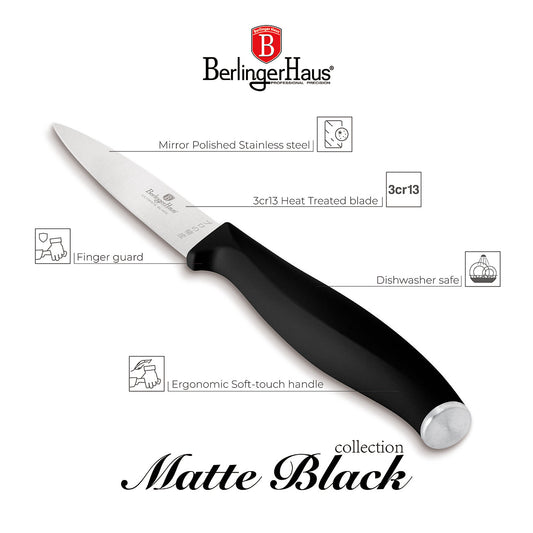 Berlinger Haus 9cm Paring Knife – Black-Silver