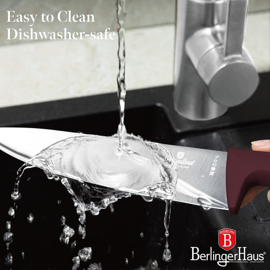 Berlinger Haus 6-Piece Stainless Steel Knife Set with Bamboo Cutting Board – Leonardo