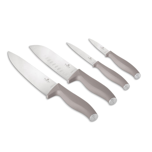 Berlinger Haus 4-Piece Stainless Steel Knife Set - Taupe