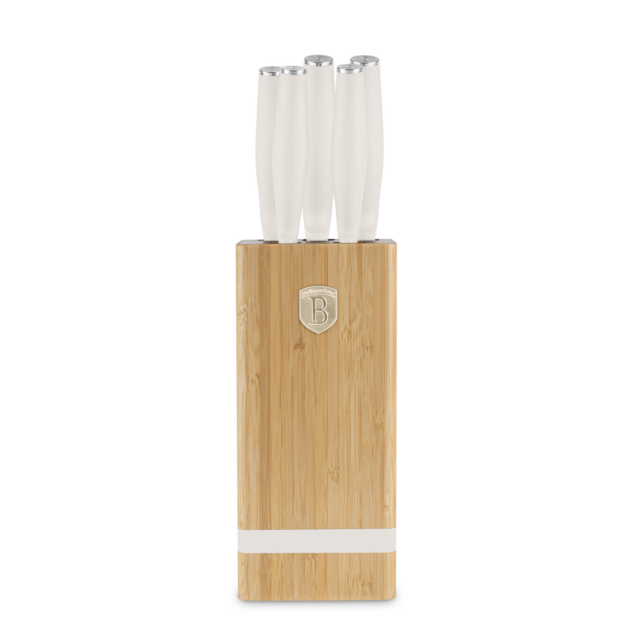 Berlinger Haus 6-Piece Stainless Steel Knife Set with Bamboo Stand – Sahara
