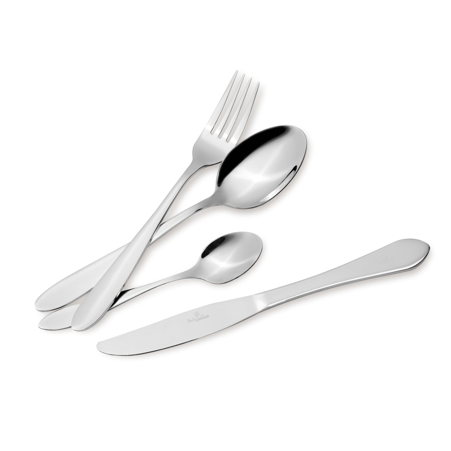 Berlinger Haus 24-Piece Stainless Steel Cutlery Set – Mirror Finish