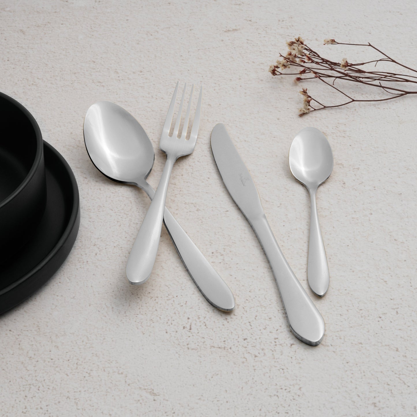 Berlinger Haus 24-Piece Stainless Steel Cutlery Set – Mirror Finish
