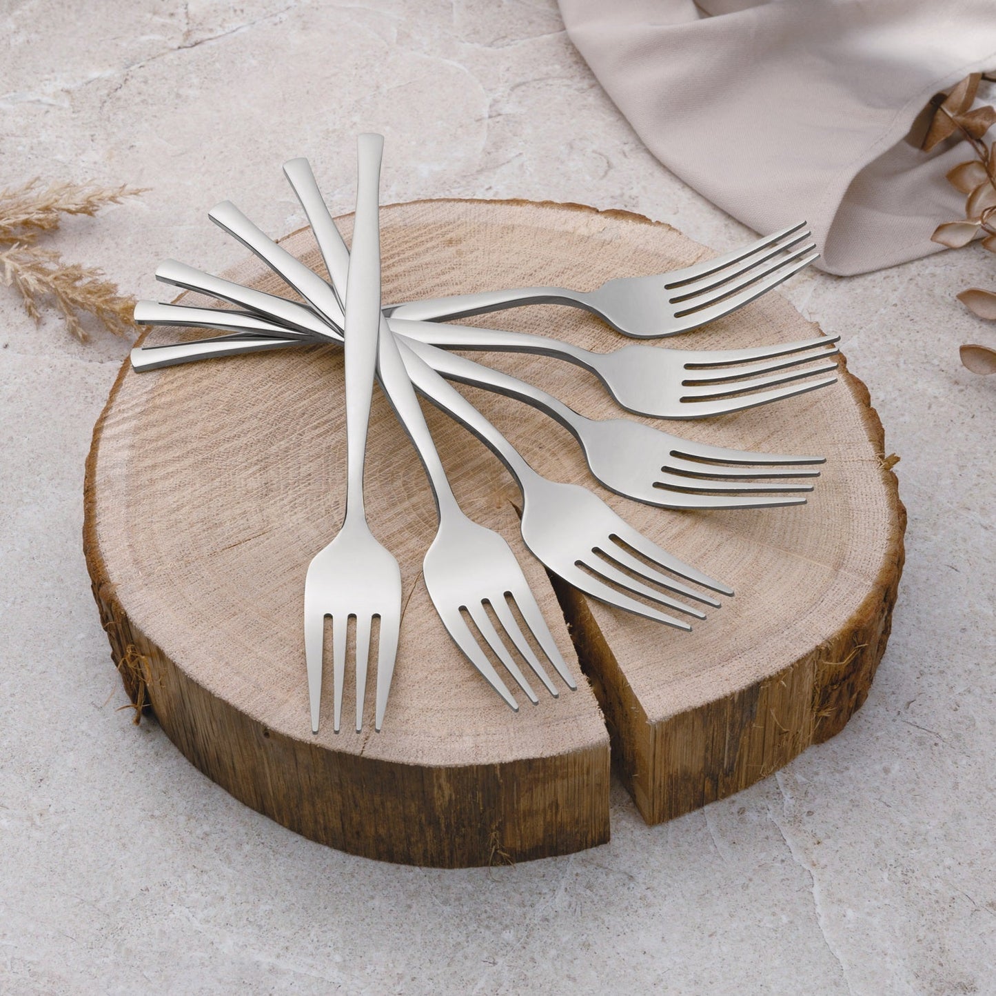 Berlinger Haus 24-Piece Stainless Steel Cutlery Set – Silver Mirror Polish