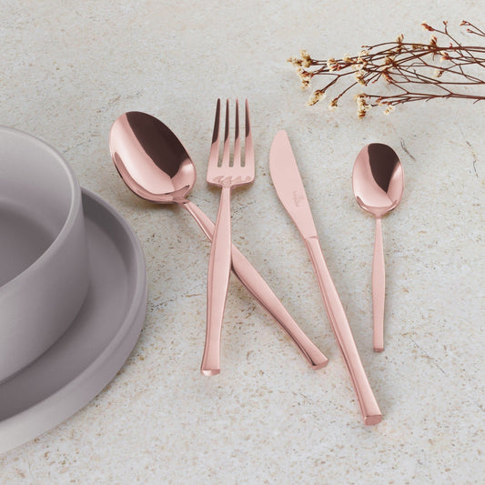 Berlinger Haus 24-Piece Stainless Steel Cutlery Set - Rose Gold