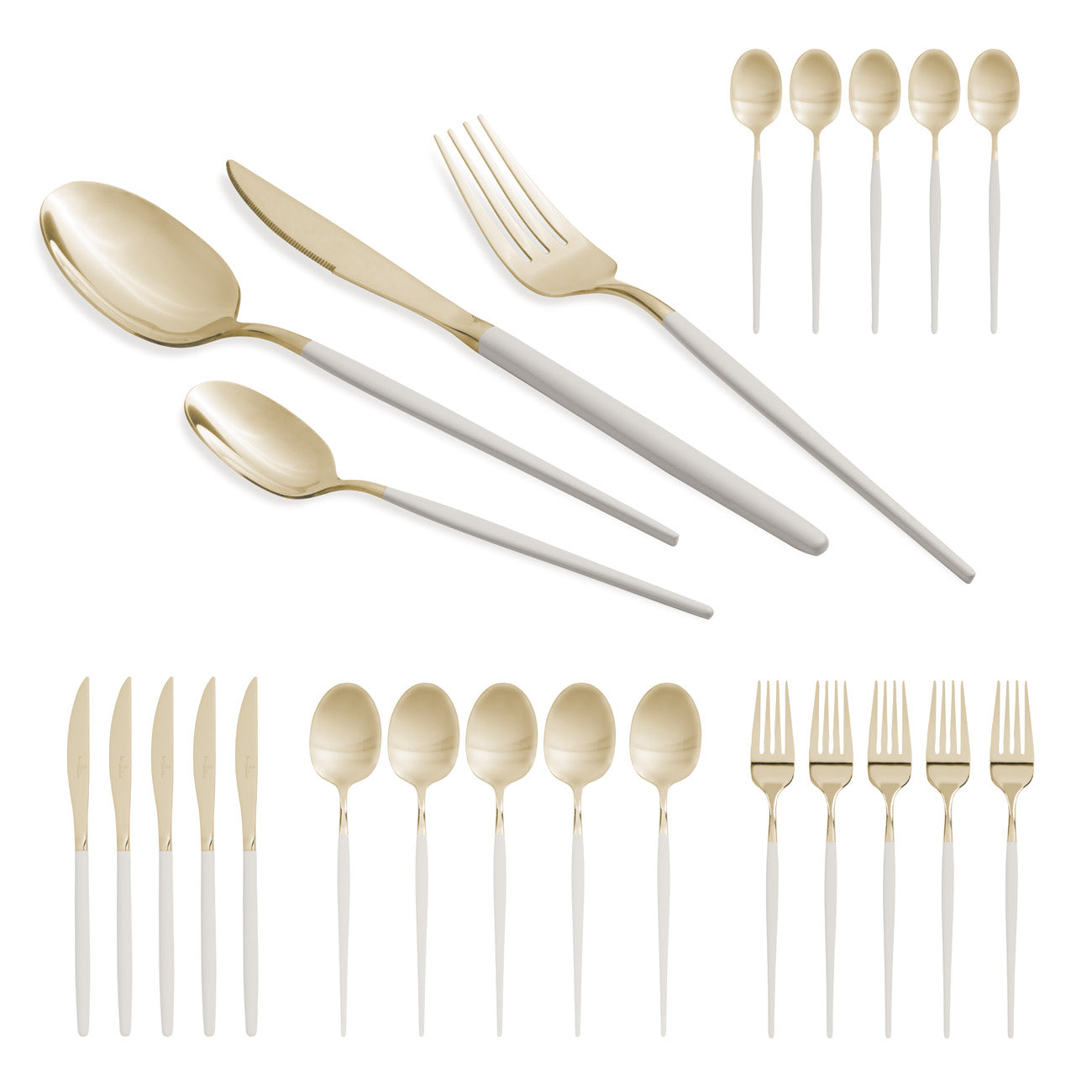 Berlinger Haus 24-Piece Mirror Polish Cutlery Set – Sahara Collection