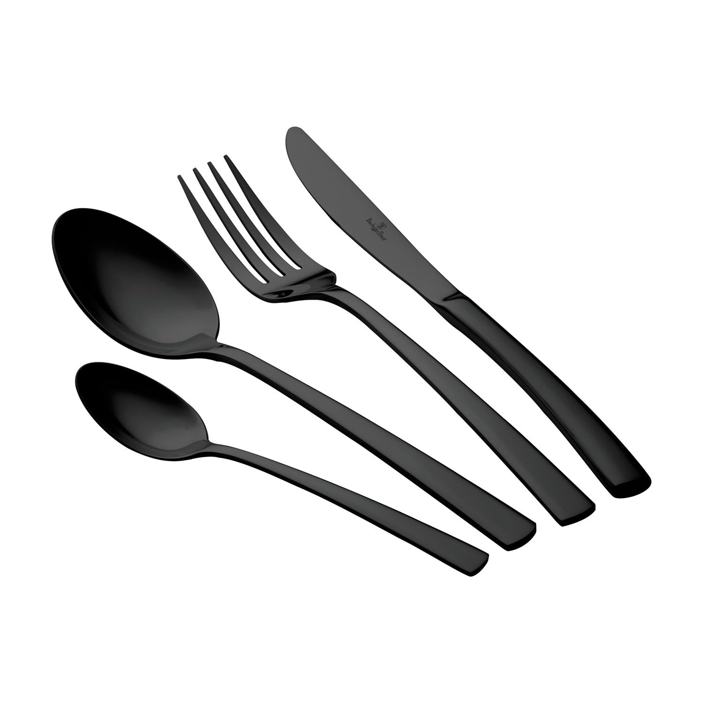 Berlinger Haus 24-Piece Stainless Steel Cutlery Set – Black Mirror