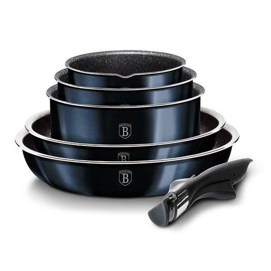 Berlinger Haus 12 Piece Marble Coating Cookware Set - Aquamarine Edition