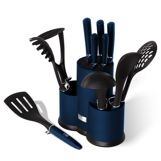 Berlinger Haus 12 Piece Knife and Kitchen Tool Set - Aquamarine Edition