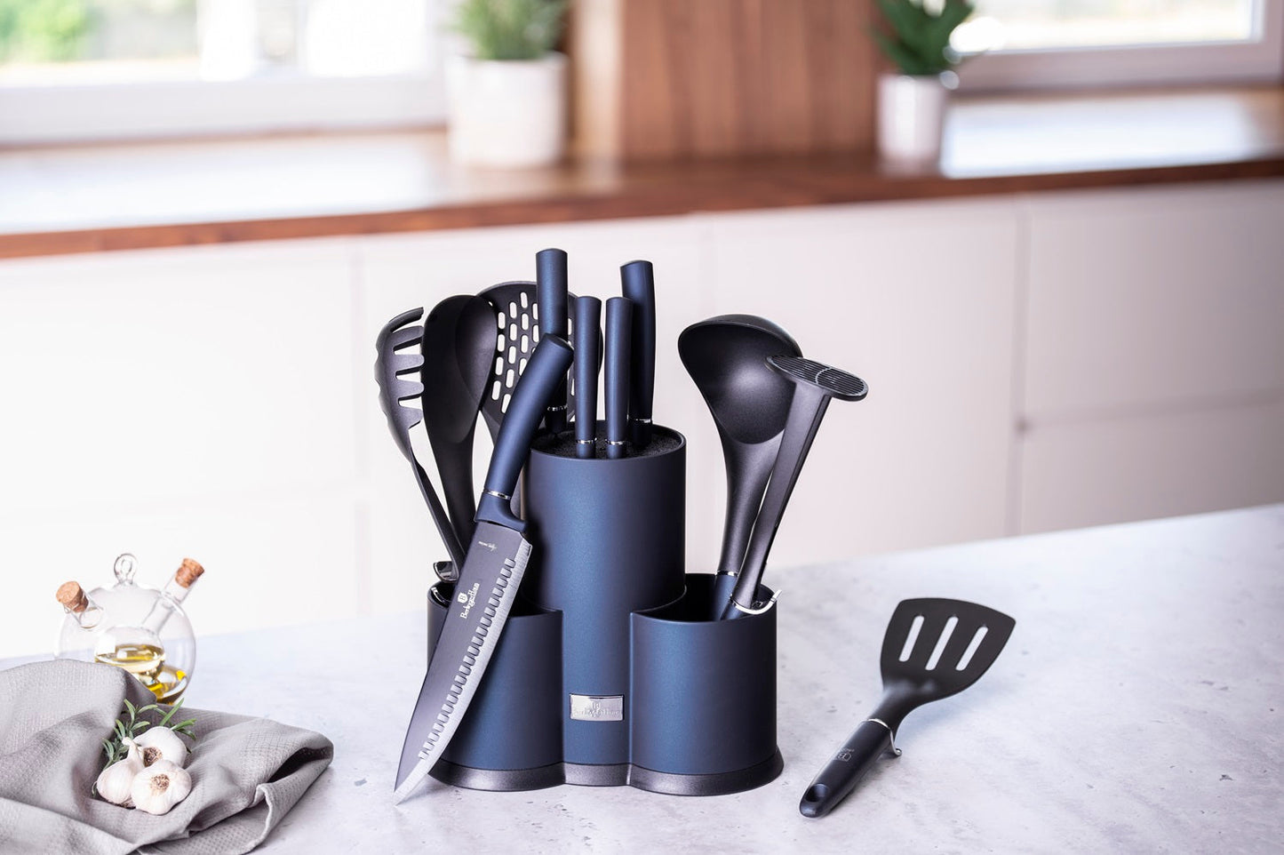 Berlinger Haus 12 Piece Knife and Kitchen Tool Set - Aquamarine Edition