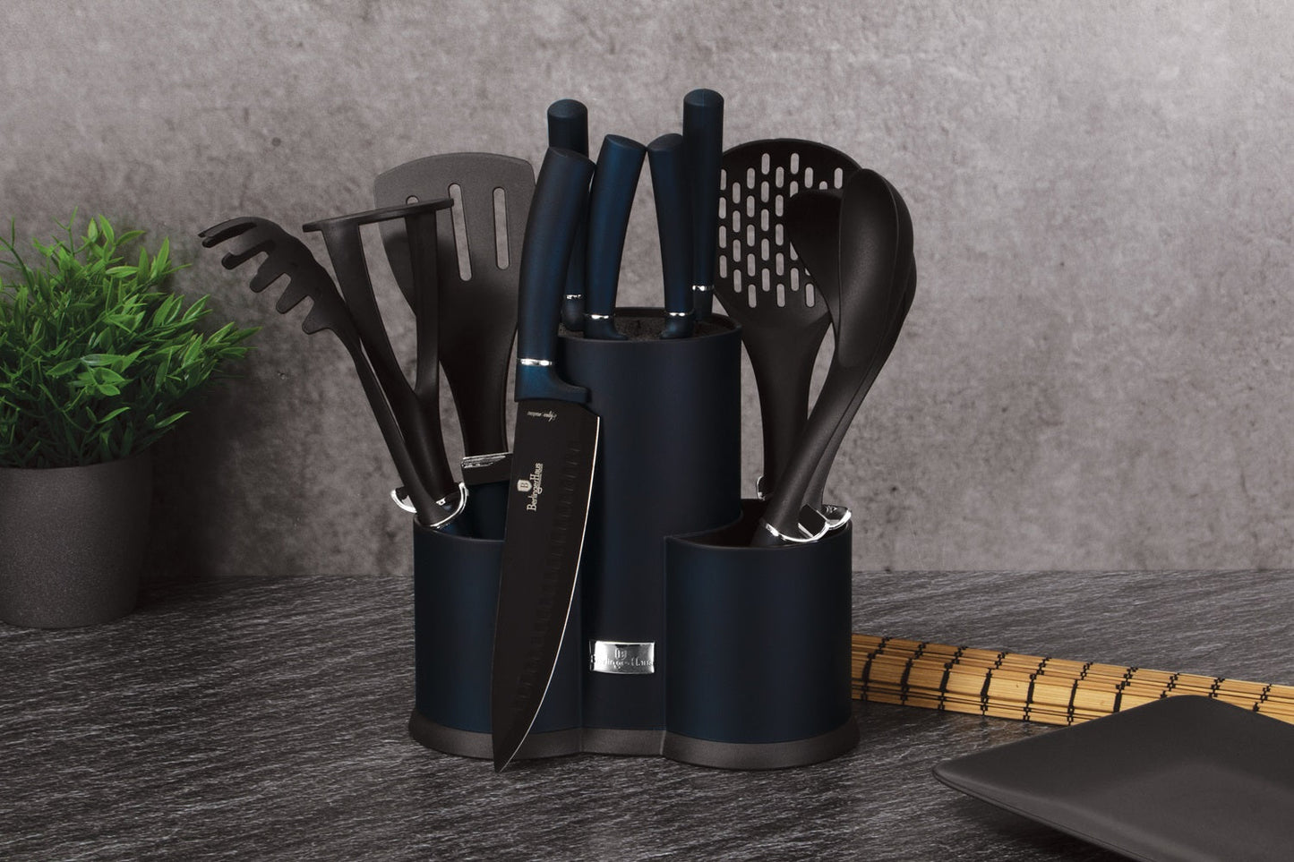 Berlinger Haus 12 Piece Knife and Kitchen Tool Set - Aquamarine Edition