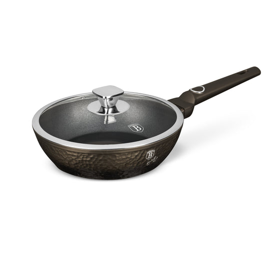 Berlinger Haus 24 cm Titan Coating Deep Fry Pan with Lid - Primal Gloss