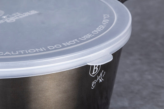 Berlinger Haus 13-Piece Marble Coating Smart Lid Cookware Set - Shiny Black