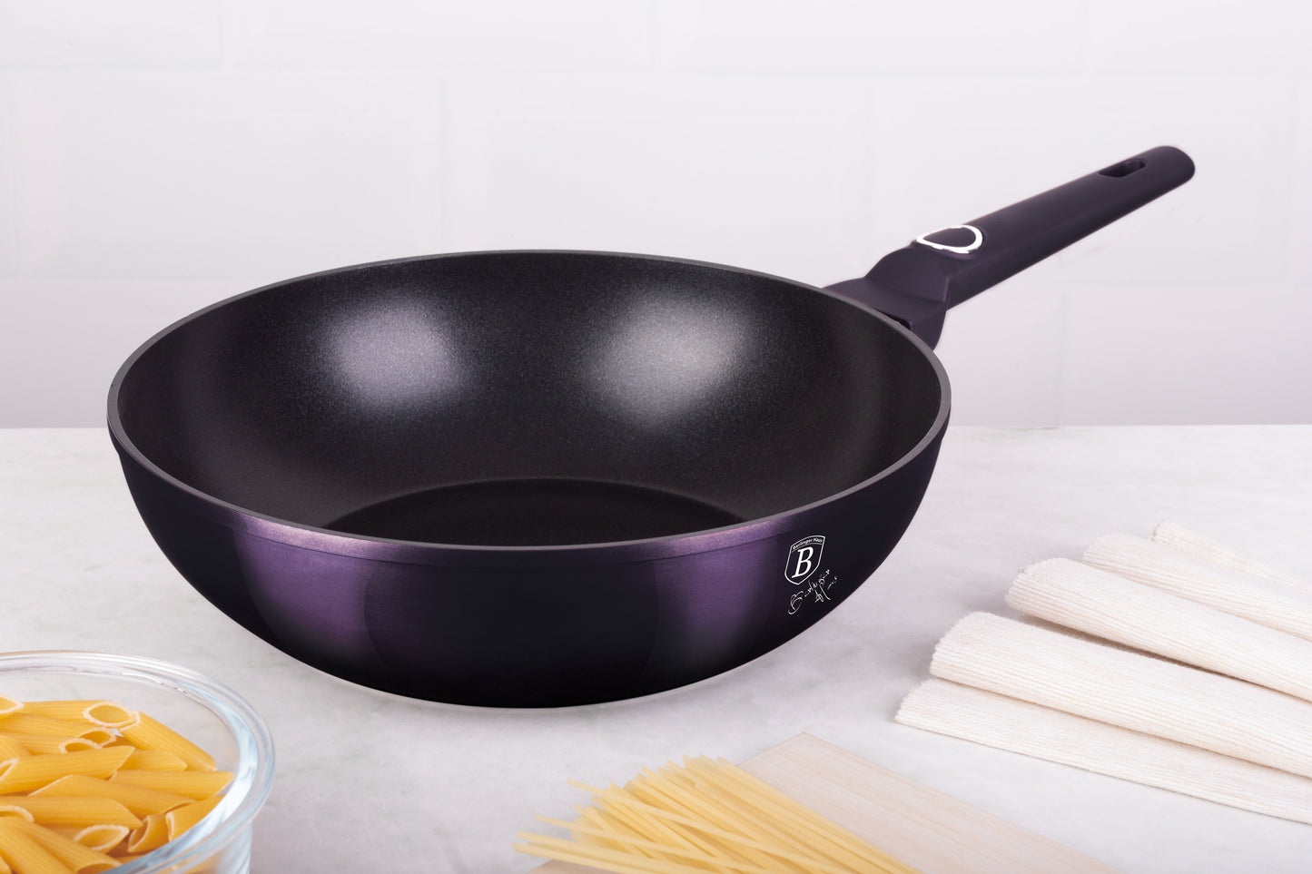 Berlinger Haus 28 cm Titan Coating Wok - Purple Eclipse Collection
