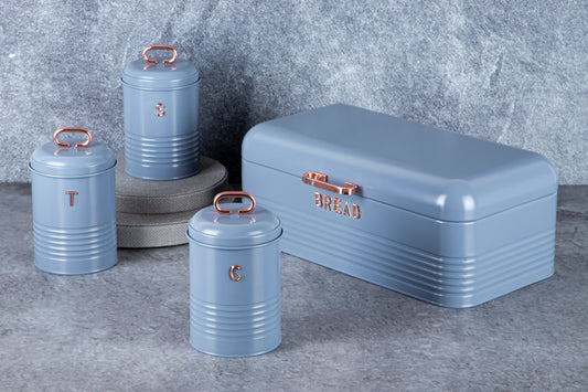 Berlinger Haus 4-Piece Canister set with Bread box - Moonlight