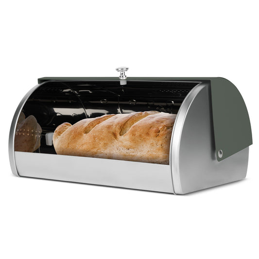 Berlinger Haus Bread Box with 3-Piece Canister Set – Matt Green