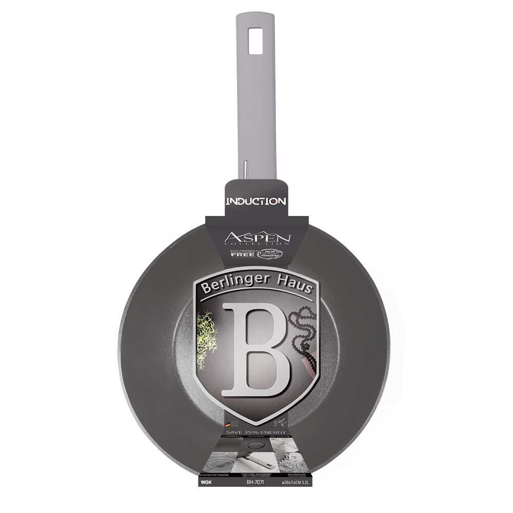 Berlinger Haus 28cm Titan Coating Non-Stick Wok - Aspen Collection