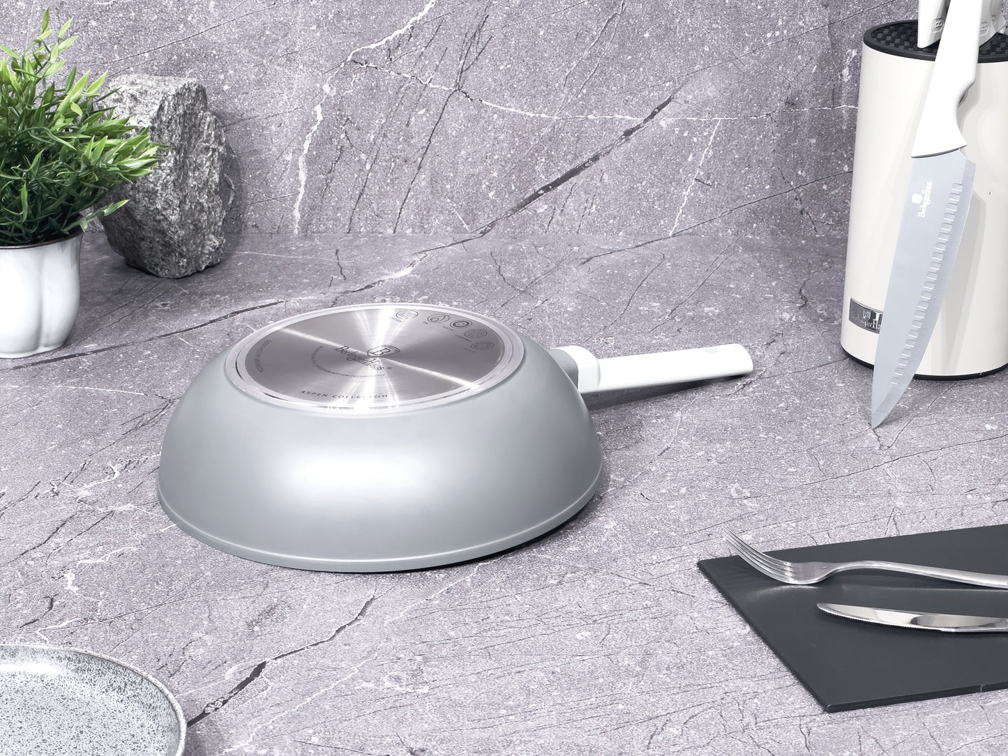 Berlinger Haus 28cm Titan Coating Non-Stick Wok - Aspen Collection