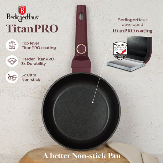 Berlinger Haus 24cm Non Stick Titan Pro Coating Fry Pan - Leonardo