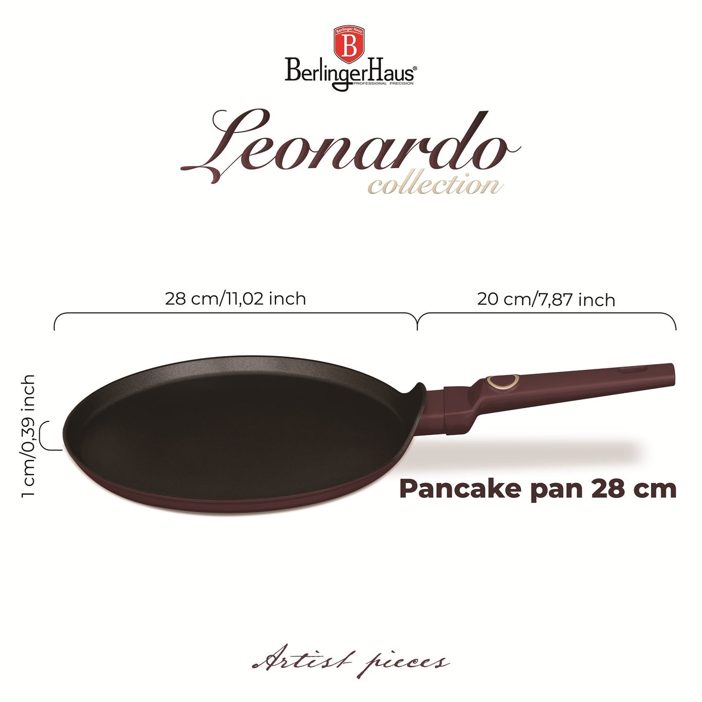 Berlinger Haus 28cm Titan Pro Non-Stick Coating Pancake Pan – Leonardo
