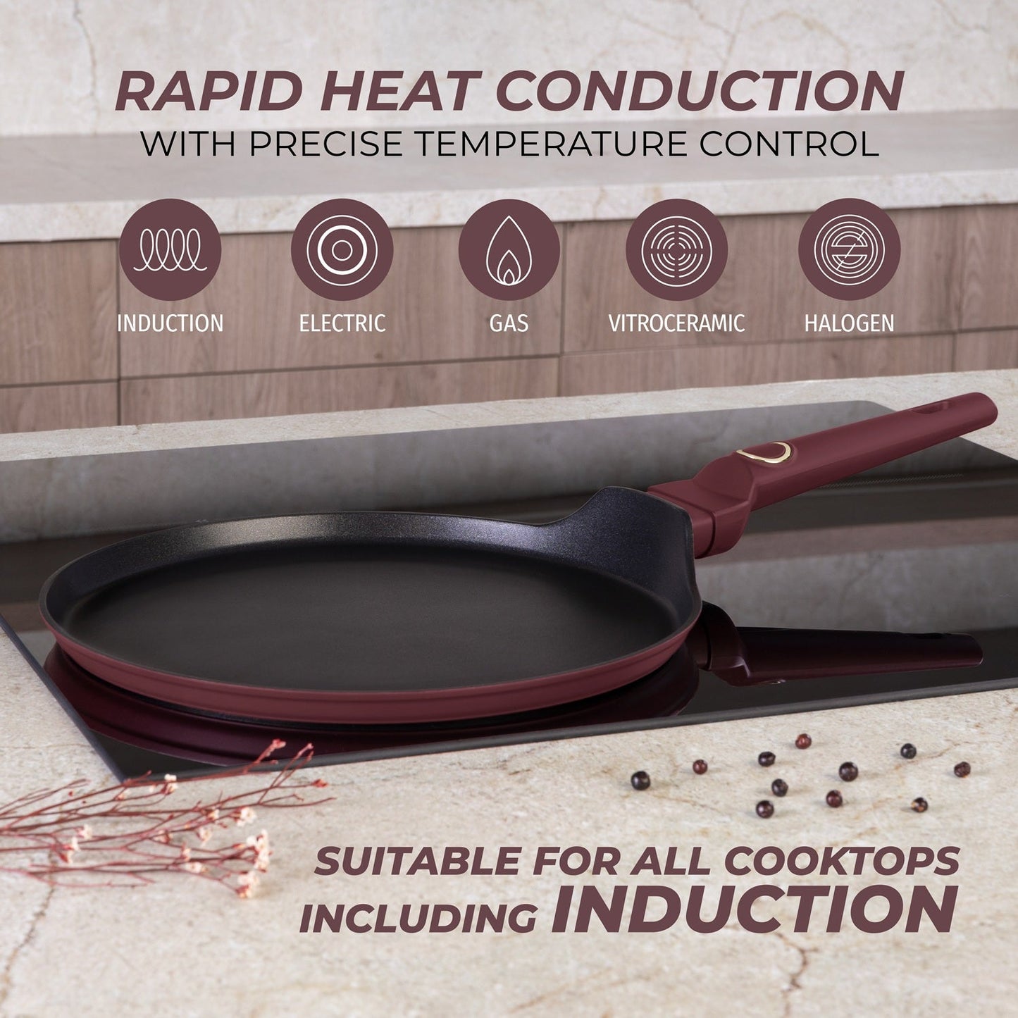 Berlinger Haus 28cm Titan Pro Non-Stick Coating Pancake Pan – Leonardo