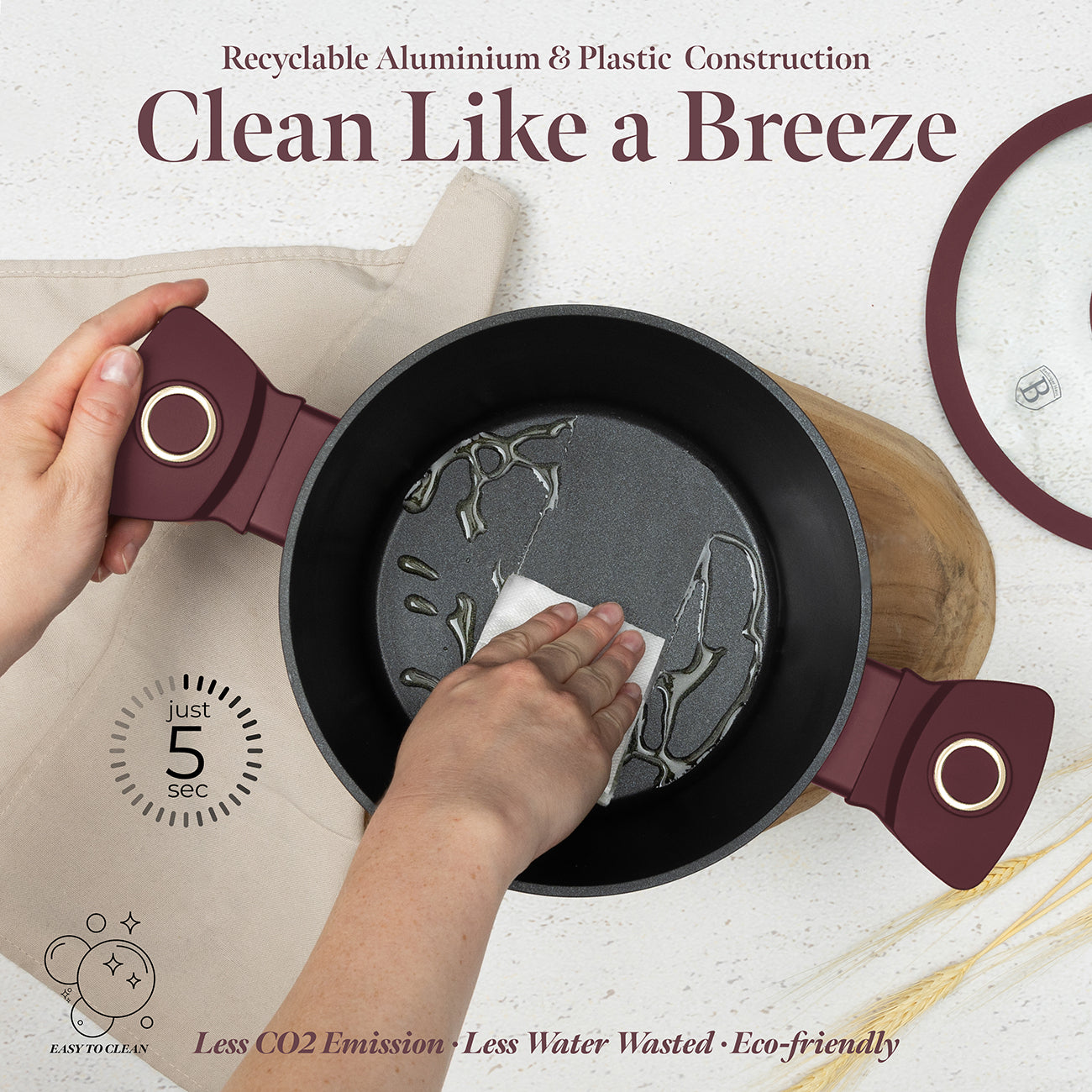 Berlinger Haus 20cm Titan Pro Non-Stick Coating Casserole - Leonardo