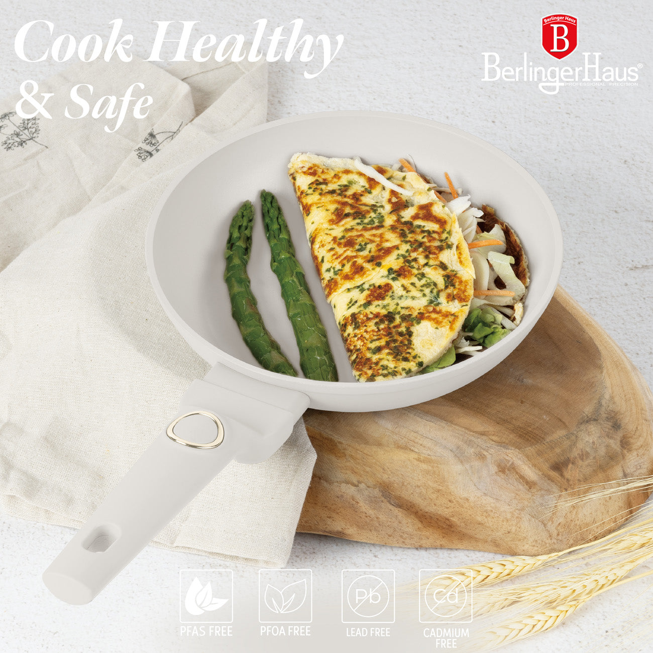 Berlinger Haus 20cm Titan Pro Non-Stick Coating Frypan – Sahara