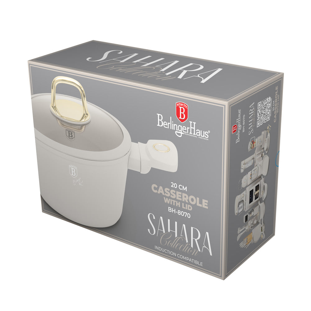 Berlinger Haus 20cm Titan Pro Non-Stick Coating Casserole - Sahara
