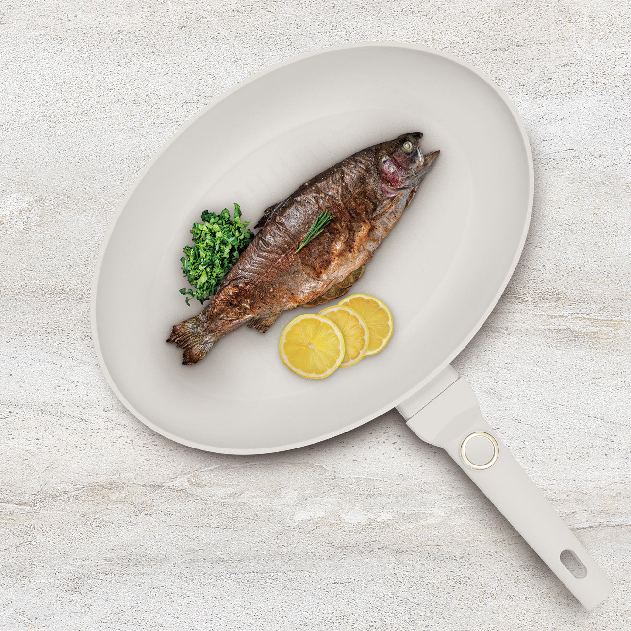 Berlinger Haus 35cm Titan Pro Non-Stick Coating Fish Pan – Sahara