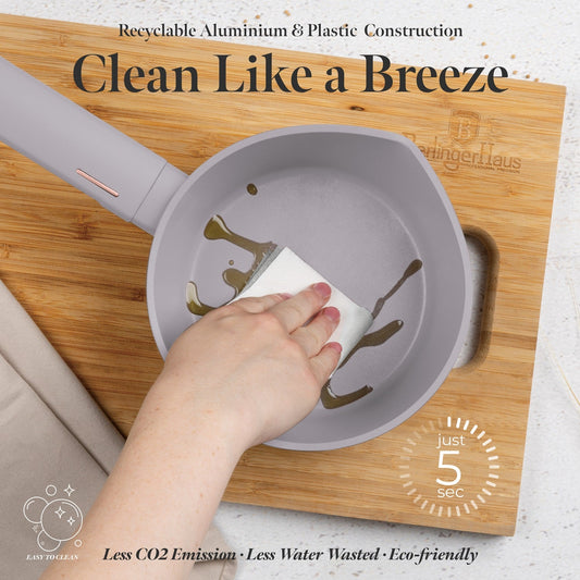 Berlinger Haus 16cm Non Stick Titan Pro Coating Sauce Pan - Taupe