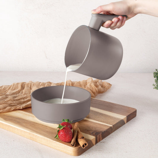 Berlinger Haus 1.2L Titan Pro Non-Stick Coating Milk Pot - Taupe