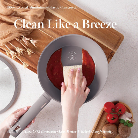 Berlinger Haus 15-Piece Non-Stick Titan Pro Coating Cookware Set - Taupe