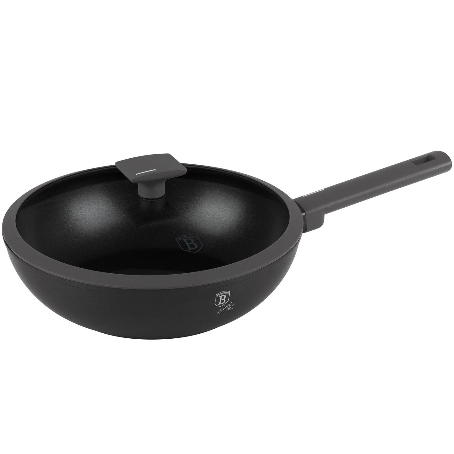 Berlinger Haus 28cm Titan Pro Non-Stick Coating Wok – Anthracite