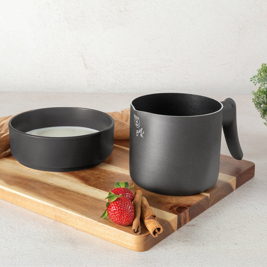 Berlinger Haus 1.2L Titan Pro Non-Stick Coating Milk Pot - Anthracite