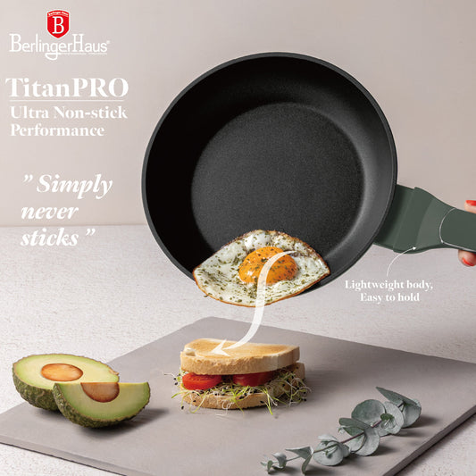 Berlinger Haus 20cm Titan Pro Non-Stick Coating Frypan - Matt Green